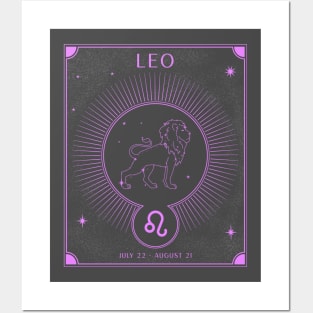 Leo Lion Zodiac Posters and Art